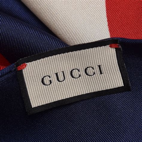 gucci silk stripe scarf